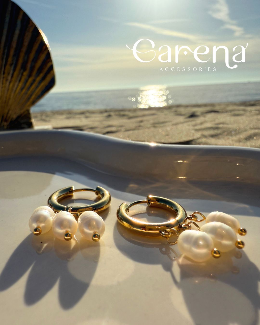 Eternal Shore Pearl Earrings
