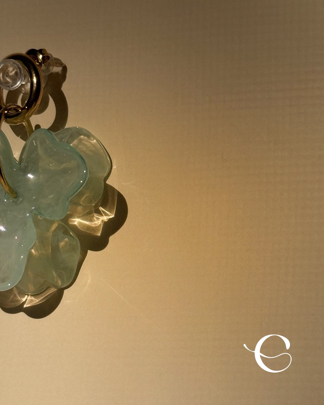 Aqua Blossom Earrings