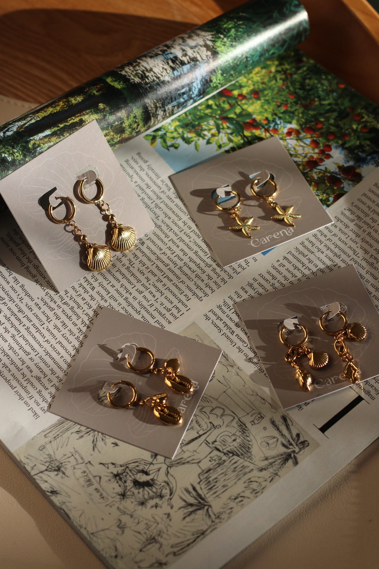 Starfish earrings