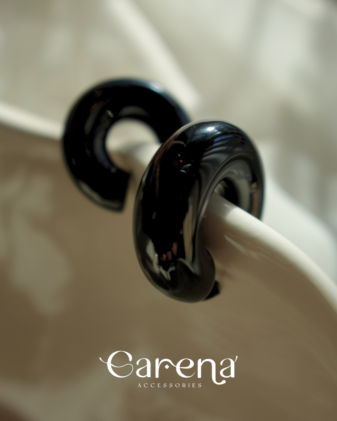 Madonna Chunky Hoops Gold, Silver & Black