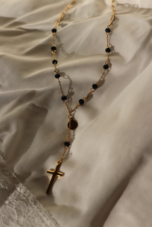 Midnight Cross Necklace