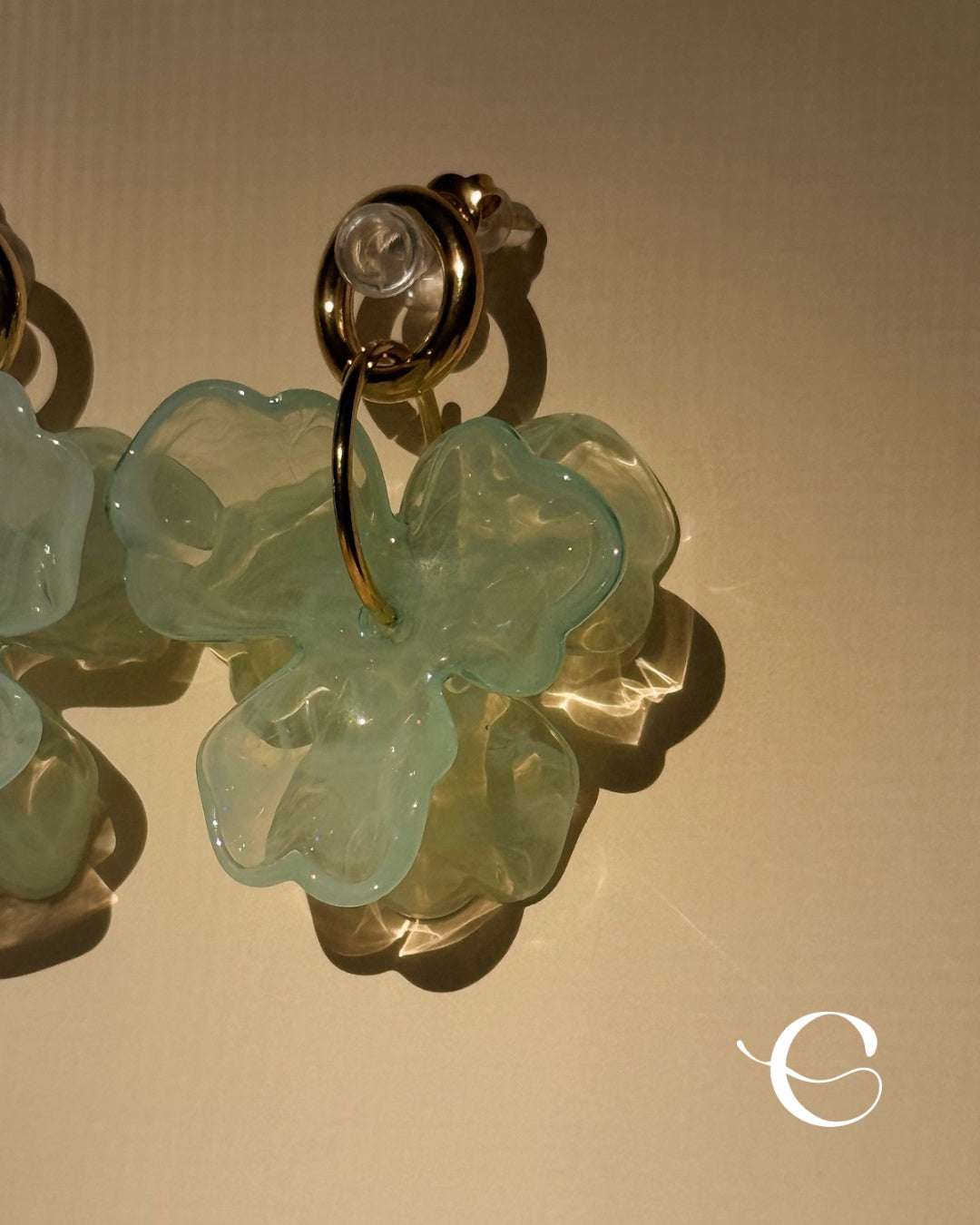 Aqua Blossom Earrings