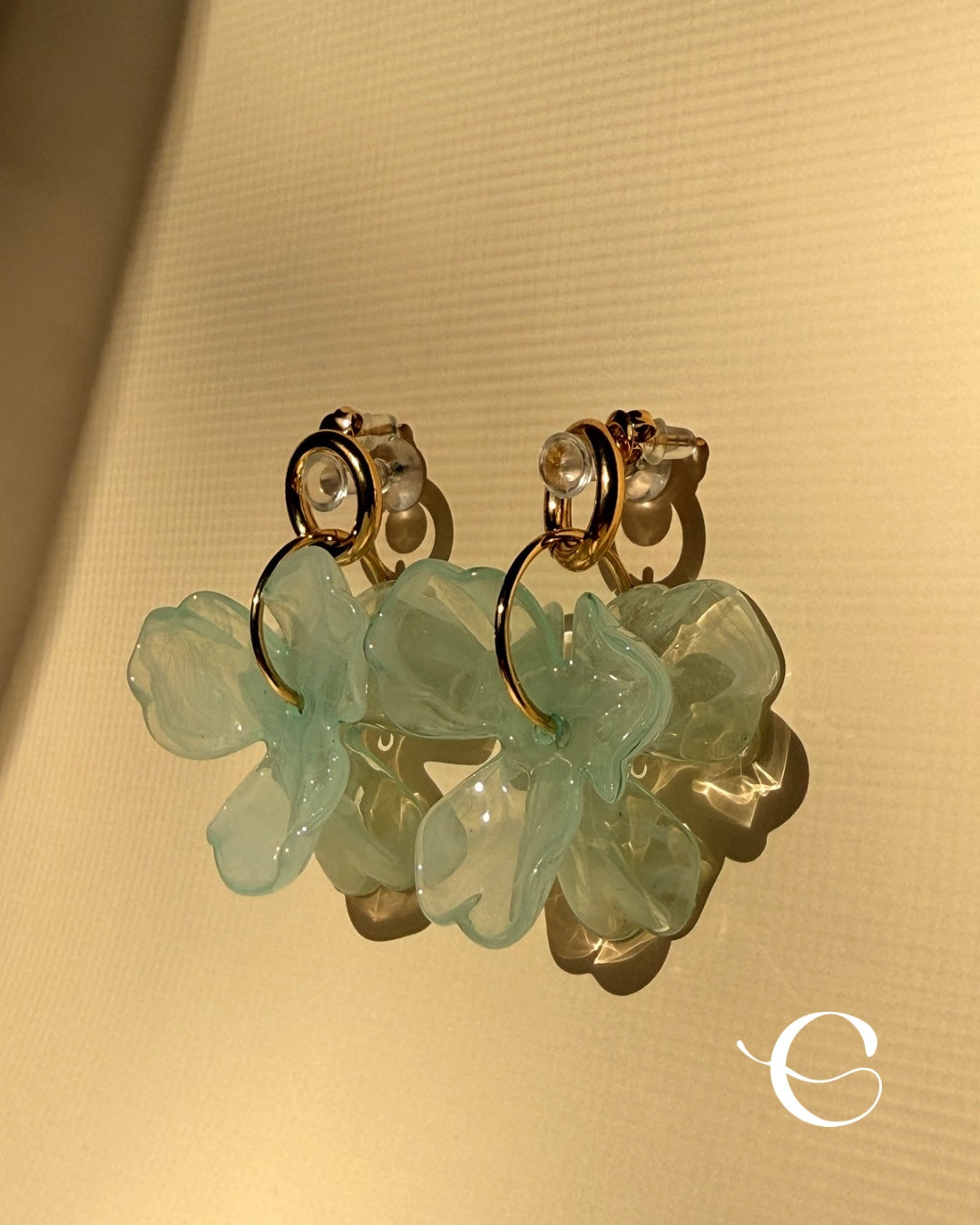 Aqua Blossom Earrings